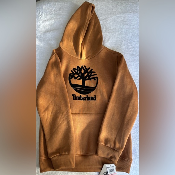 Brand new Gold & Black Timberland 2 piece sweatsuit size 10 kids - Picture 1 of 6